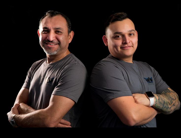 Reyes Royalty Construction family team portrait